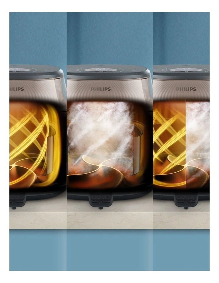 5000 Series XXL Steam Airfryer 7.2L in Black NA547/07 image 5