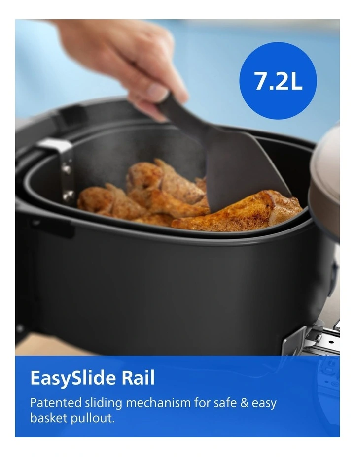 5000 Series XXL Steam Airfryer 7.2L in Black NA547/07 image 6