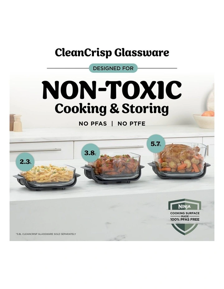 Crispi Pro 6-in-1 Countertop Glass Air Fryer AS101BLANZ in Cyberspace image 3