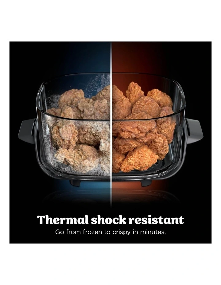 Crispi Pro 6-in-1 Countertop Glass Air Fryer AS101GYANZ in Grey image 4