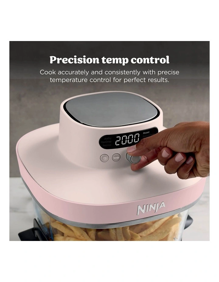 Crispi Pro 6-in-1 Countertop Glass Air Fryer AS101PKANZ in Rose Quartz image 2