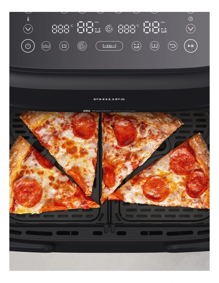 1000 Series Flex Basket With Divider Airfryer 7.1L in Black image 3