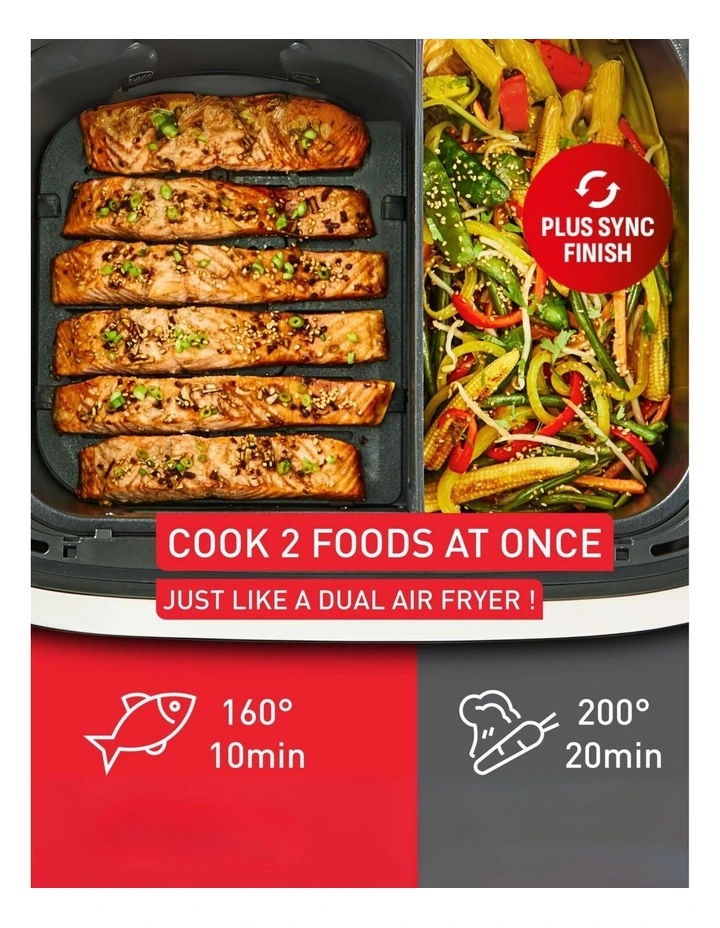 Flex Dual Easy Fry XXXL Airfryer EY9228 in Black image 6