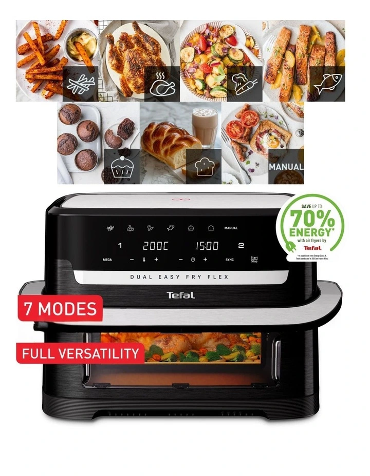 Flex Dual Easy Fry XXXL Airfryer EY9228 in Black image 7