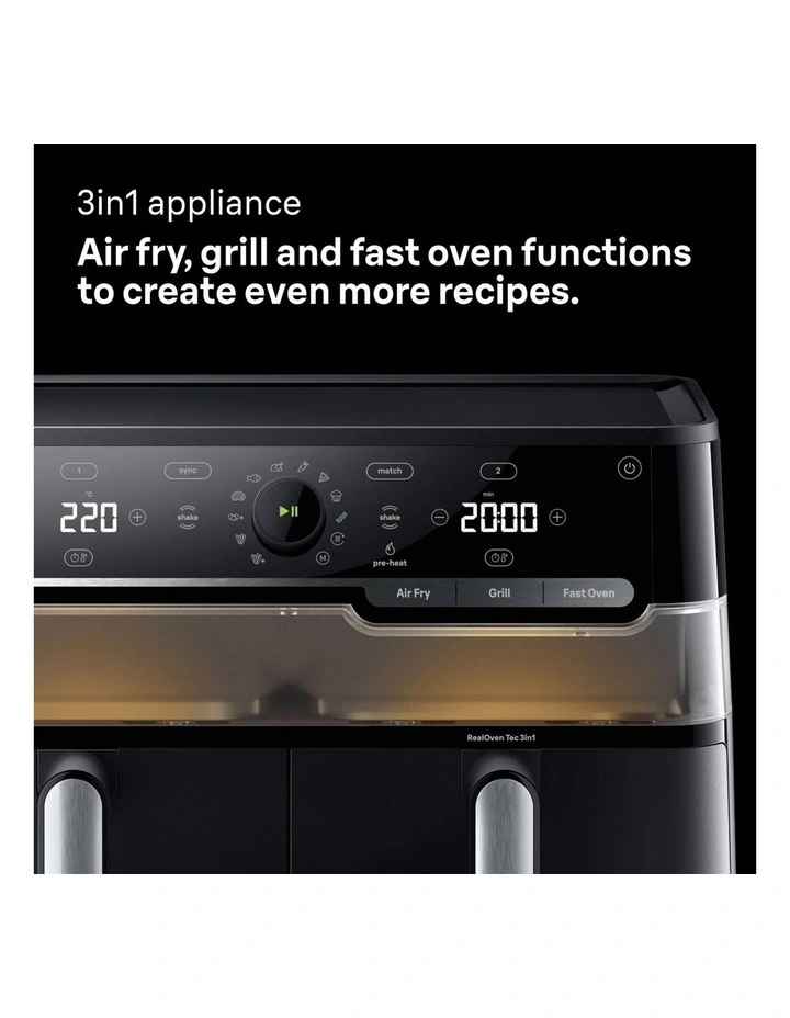 TwinCook 5 Pro Airfryer in Matte Black TD5073BK image 5