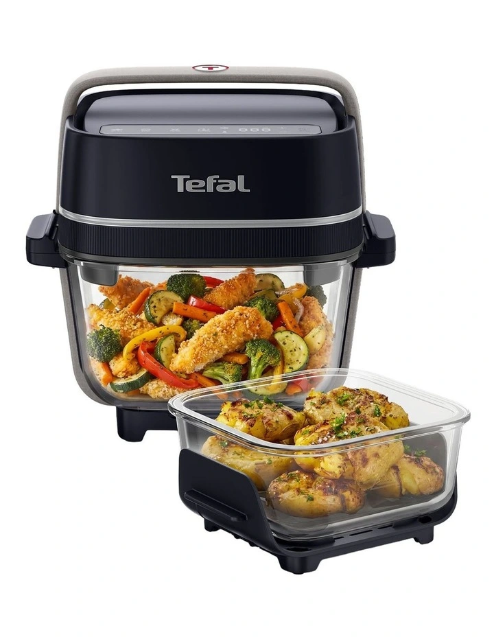 Crisp & Go Portable Glass Air Fryer in Black FB7018 image 3