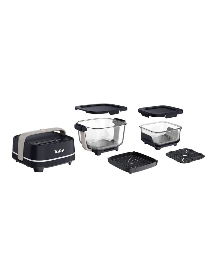Crisp & Go Portable Glass Air Fryer in Black FB7018 image 4