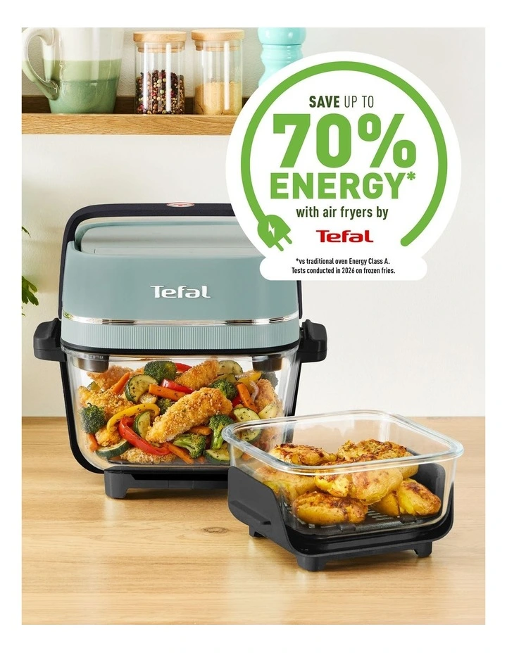 Crisp & Go Portable Glass Air Fryer in Eucalyptus FB7014 image 2