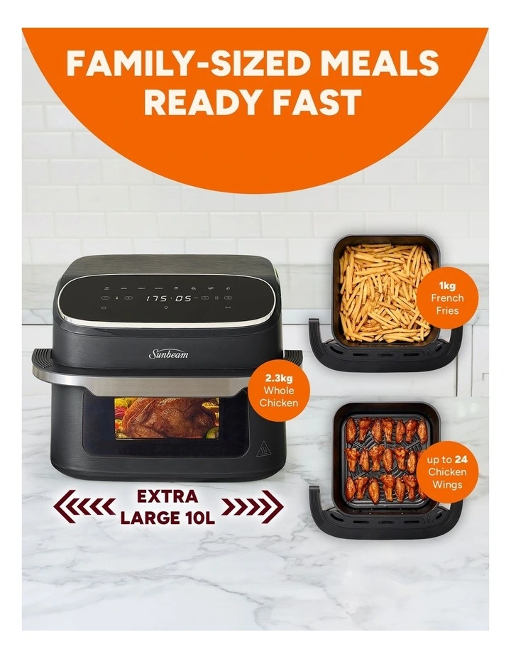 Sunbeam Alinea Wide Ceramic Air Fryer AFP4580DC image 4