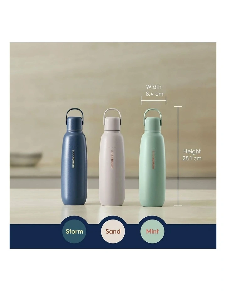 Fizz and Go all Metal Bottle 1062401980 in Storm Blue image 2