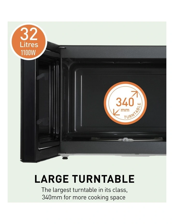 Glass NN-ST66QBQPQ Microwave 32L in Black image 3