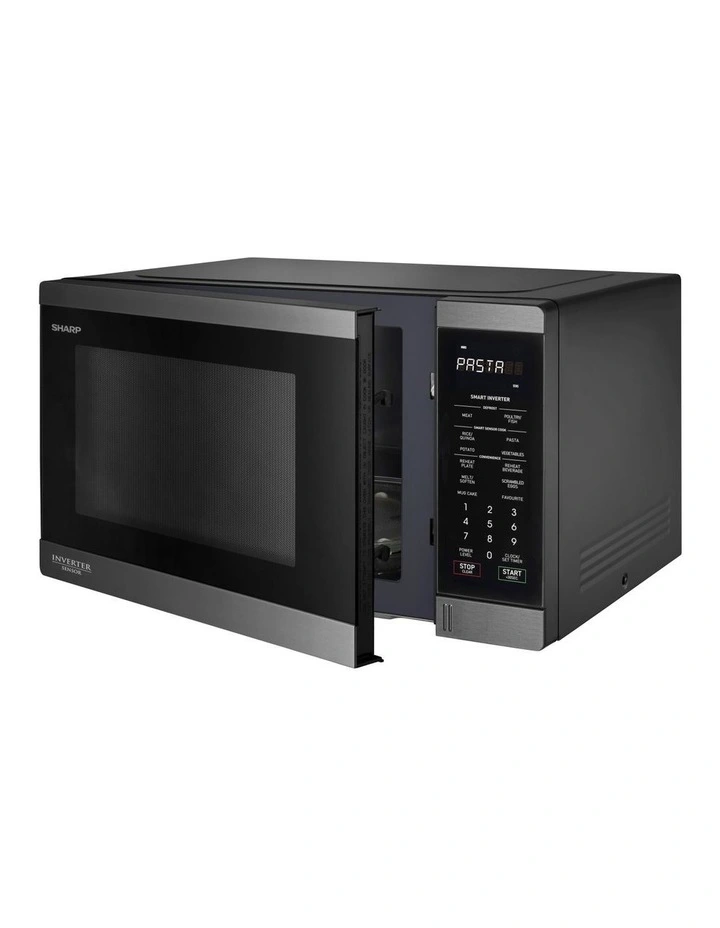 Inverter Microwave 34L R395EBS in Black Stainless image 2