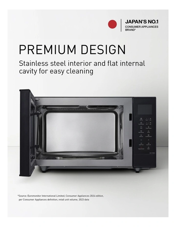 27L Combi Air Fry Convection Microwave in Black NN-CT56RBQPQ image 6