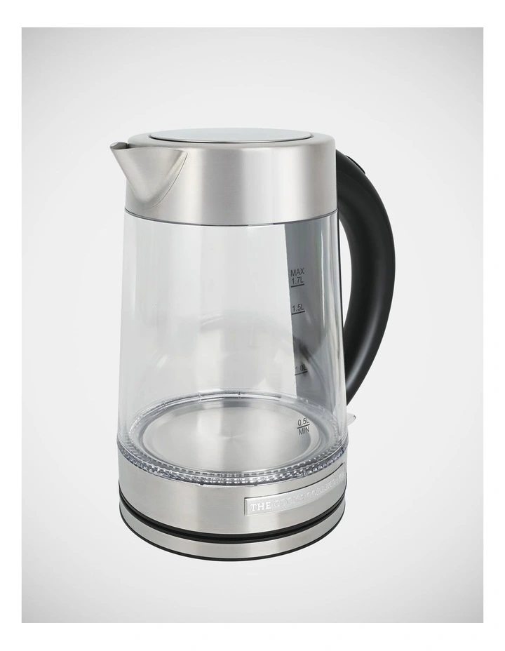 Crystal Clear Glass Kettle 1.7L CGK862 in Silver image 4