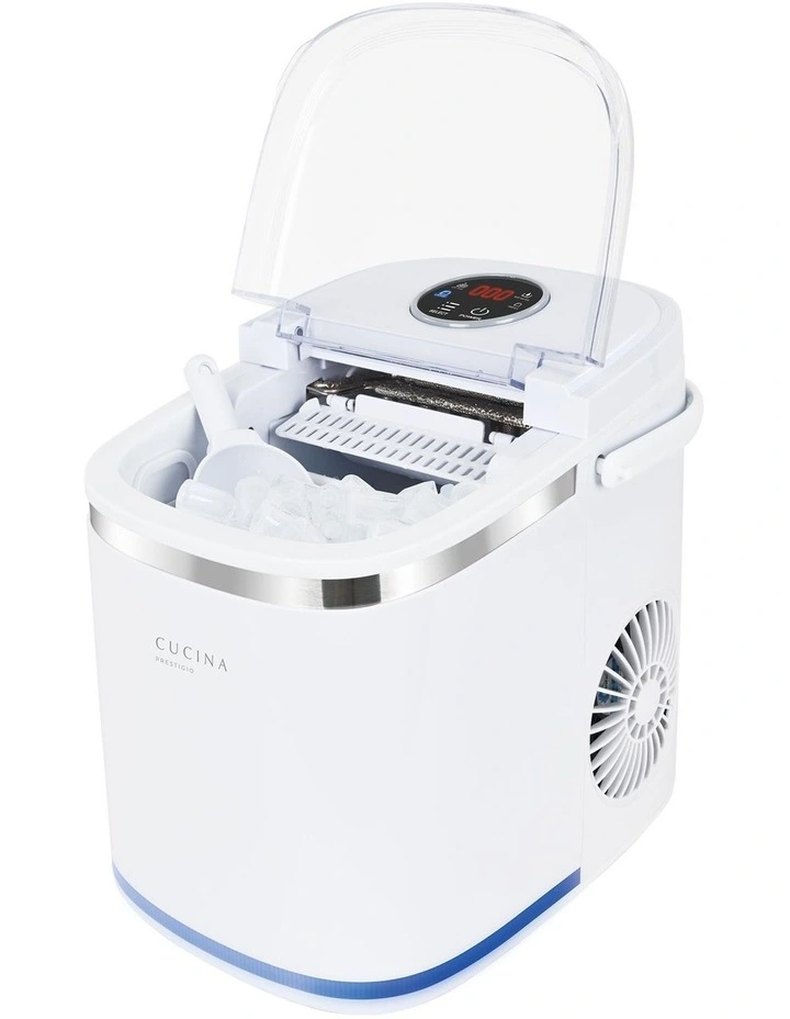 Compact CICE680W Portable Ice Maker in White image 1