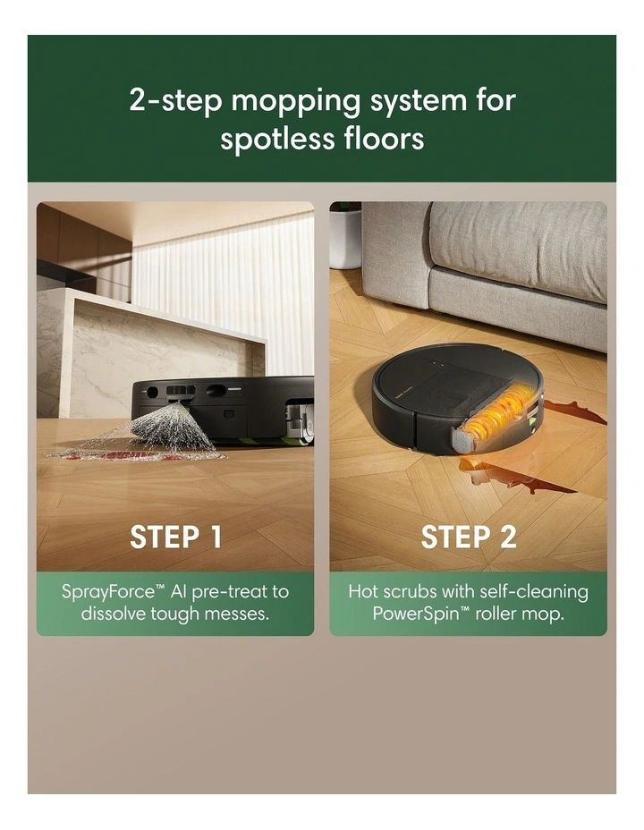 Roomba Plus 675 Combo Robot Vacuum & Mop AutoWash dock, V185000 image 3