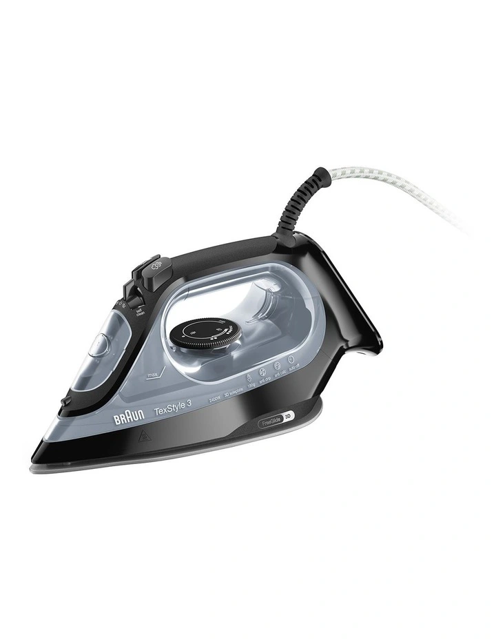 TexStyle 3 Steam Iron Black SI3055BK image 1