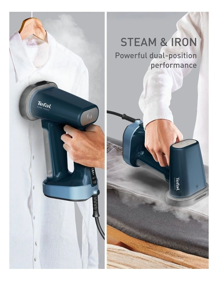 Pure Force 3 In1 Handheld DT8755 Garment Steamer in Blue image 2