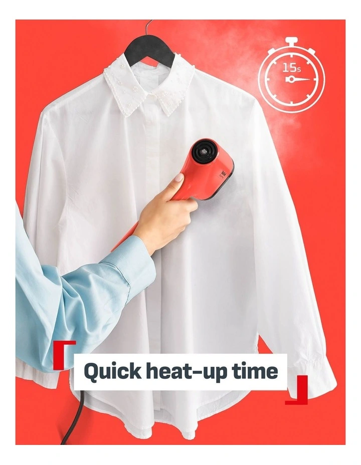 Pure Pop Handheld Garment Steamer in Red DT2028 image 5