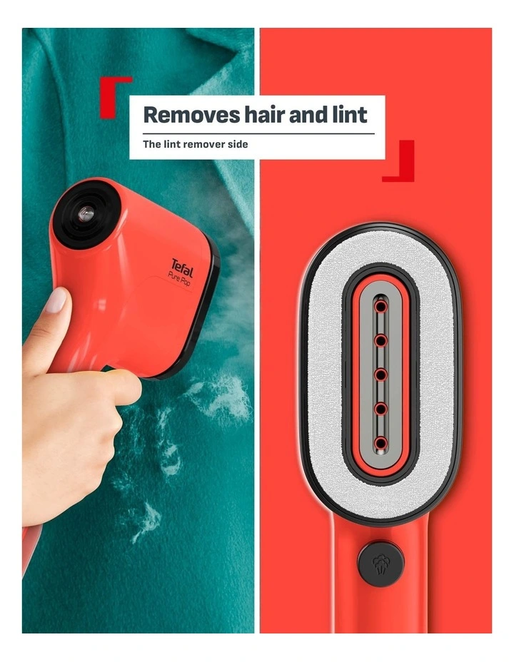Pure Pop Handheld Garment Steamer in Red DT2028 image 7