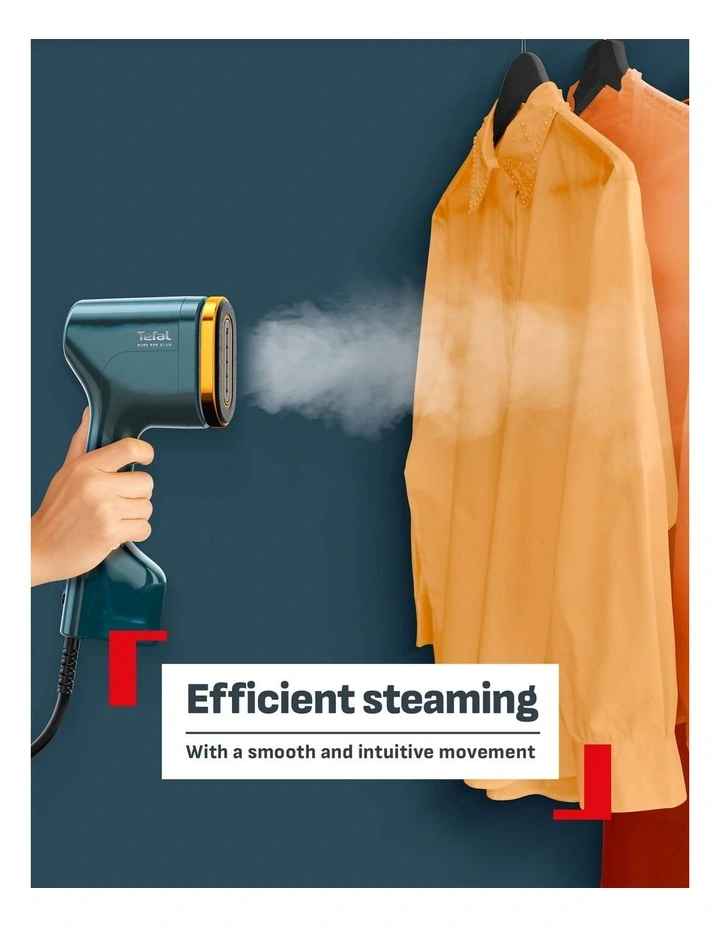 Pure Pop Handheld Garment Steamer in Teal/Gold DT2050 image 2