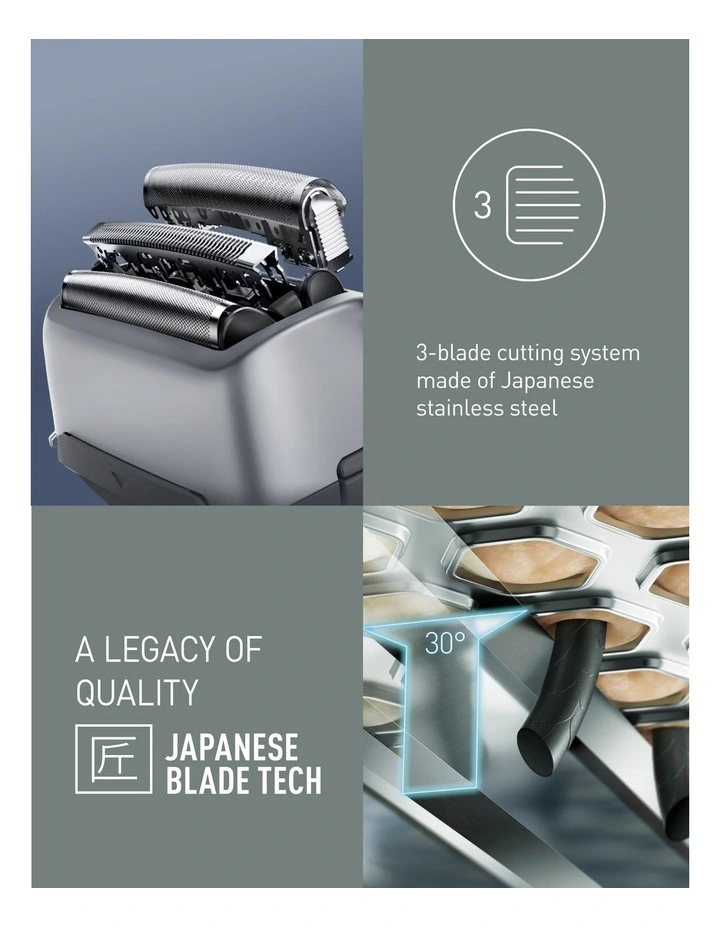 Series 500 3 Blade Shaver in Black image 4