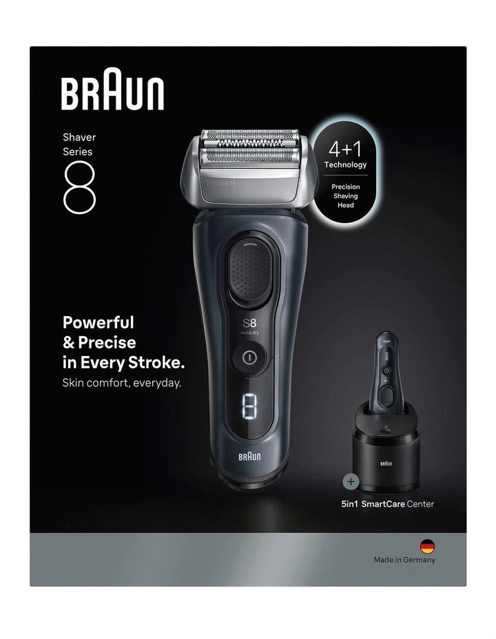 Series 8 Electric Shaver 8663CC 1 Pack in Grey image 2