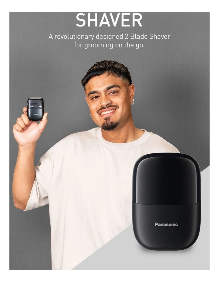 2 Blade Compact Shaver in Black, ES-CM2B-K541 image 5