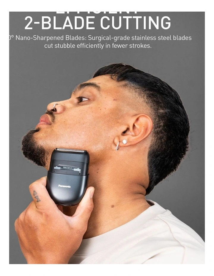2 Blade Compact Shaver in Black, ES-CM2B-K541 image 6