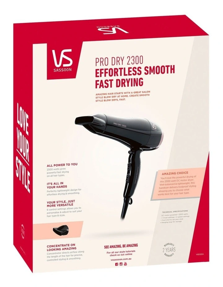 Pro Dry 2300 Hair Dryer VSD120A image 7