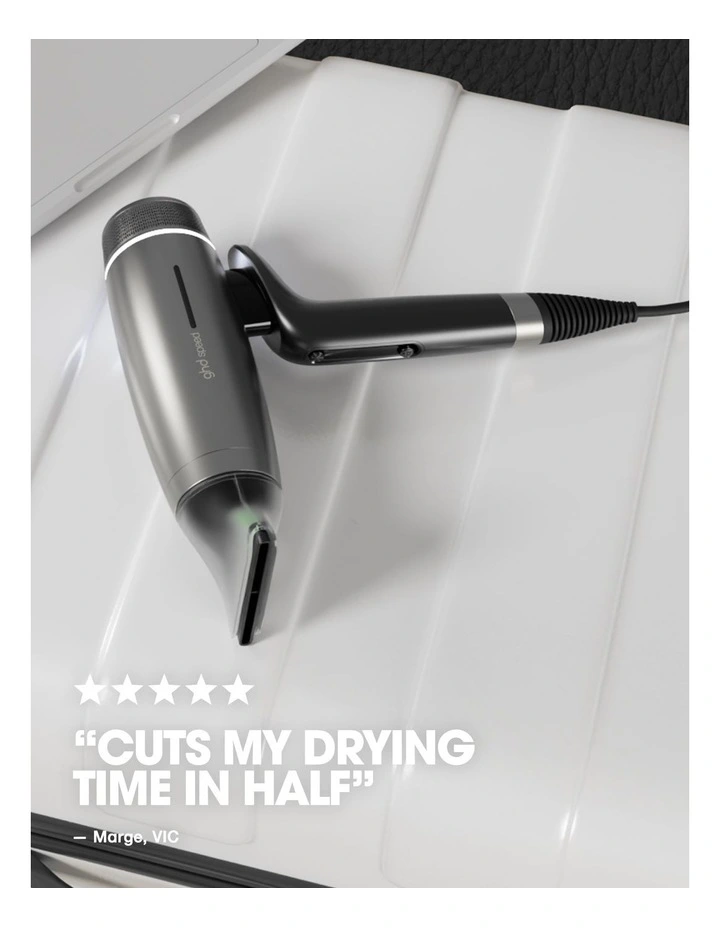 Speed Dual Air-Flow Fast Drying Hair Dryer in Titanium Black image 4