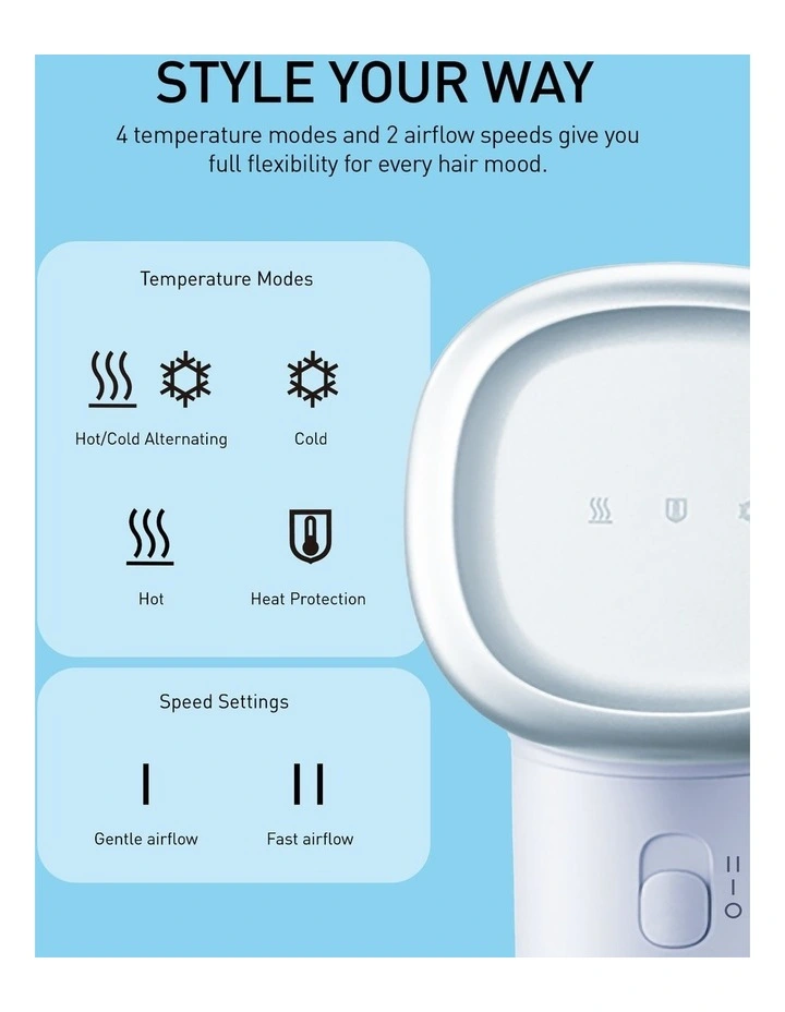 Ionic Hair Dryer EH-NE6M-A541 in Blue image 3