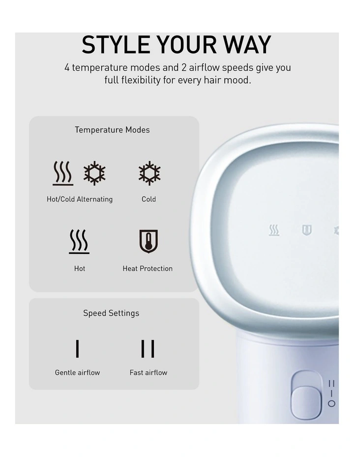 Ionic Hair Dryer EH-NE6M-A541 in Blue image 5