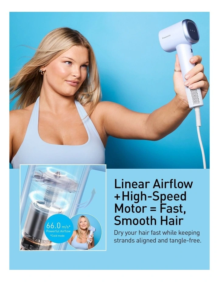 Ionic Hair Dryer EH-NE6M-A541 in Blue image 6