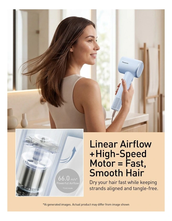 Ionic Hair Dryer EH-NE6M-A541 in Blue image 6