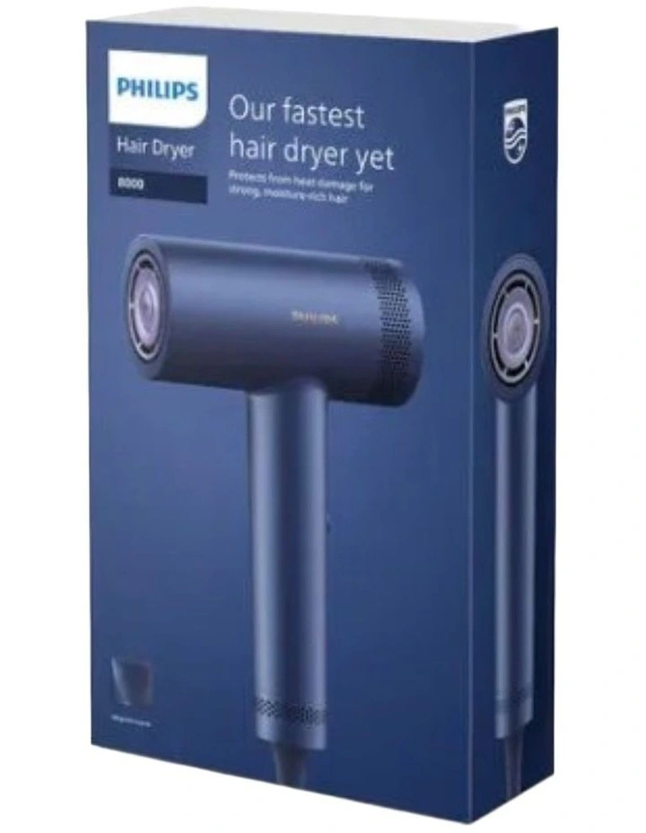 Hair Dryer 8000 with ThermoShield sensor in Navy Blue BHD839/10 image 7
