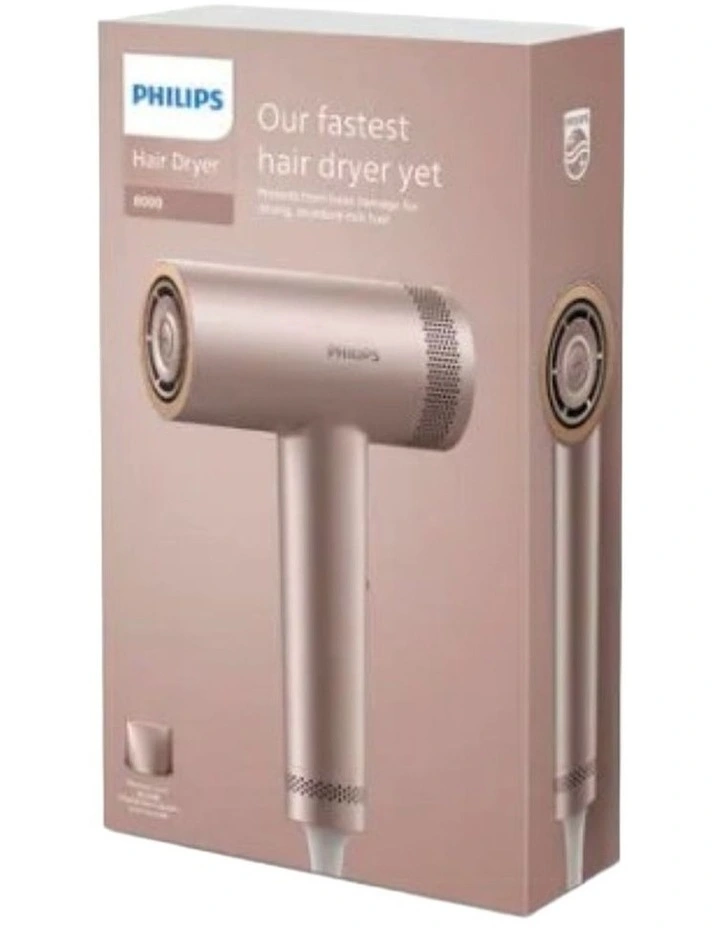 Hair Dryer 8000 with ThermoShield sensor in Champagne, BHD837/00 image 7