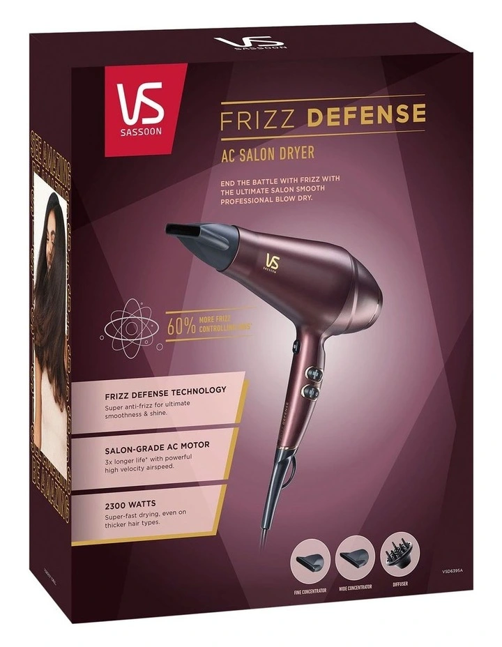 Frizz Defense Salon Hair Dryer in Mahogony VSD6395A image 2