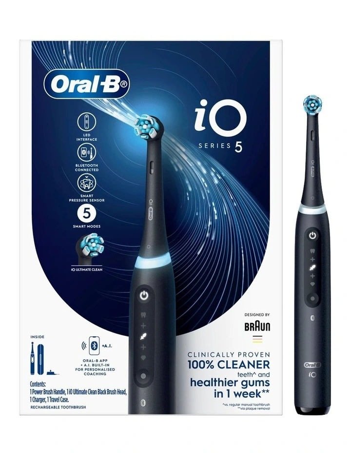 iO Series 5 Electric Toothbrush   1 Ultimate Clean Refill in Black image 5