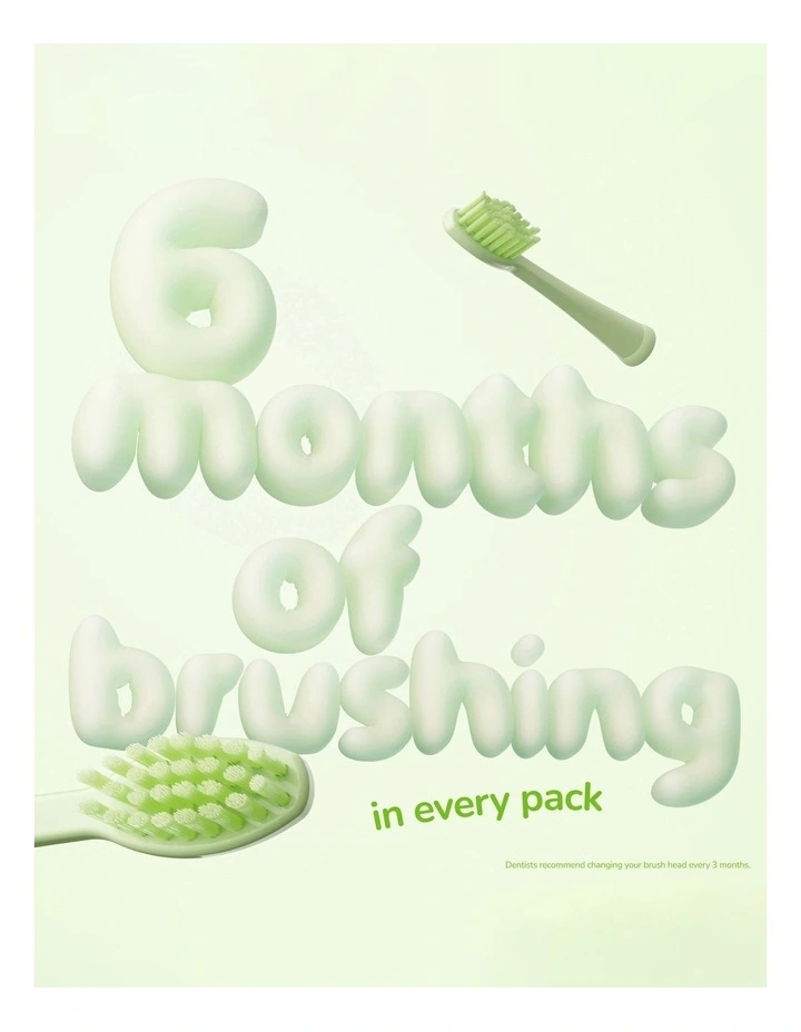 Squishmallows Rutabaga Sonic Battery Brush Head 2 Pack image 3