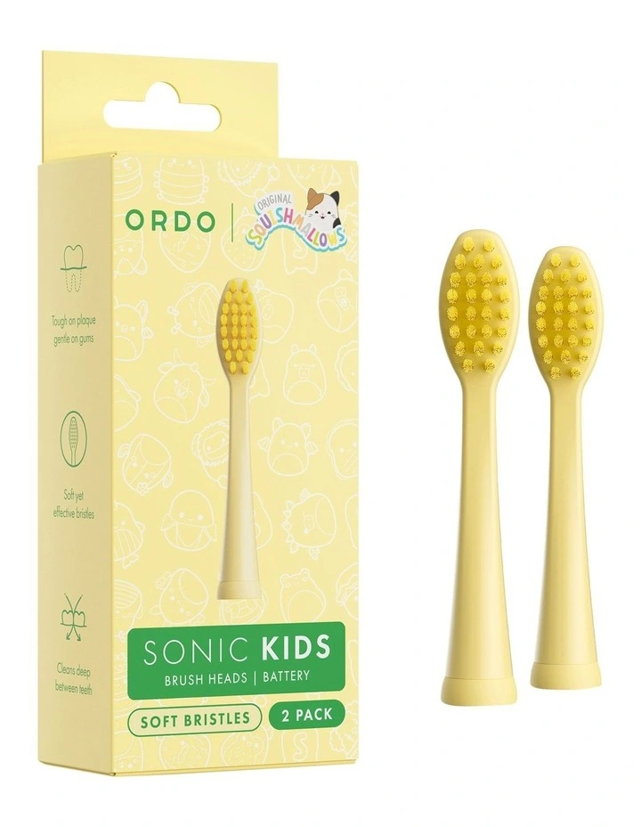 Squishmallows Wanda Sonic Battery Brush Head 2 Pack image 1