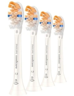 Sonicare A3 Premium All-in-one Brush Head 4 Pack HX9094/14 in White