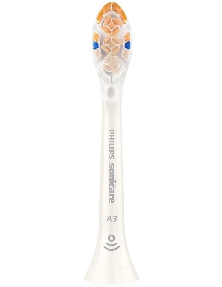 Sonicare A3 Premium All-in-one Brush Head 4 Pack HX9094/14 in White image 3