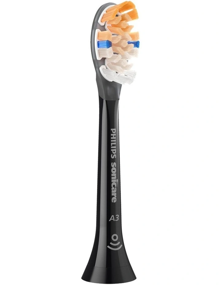 Sonicare A3 Premium All-in-one Brush Head 4Pack HX9094/91 in Black image 3