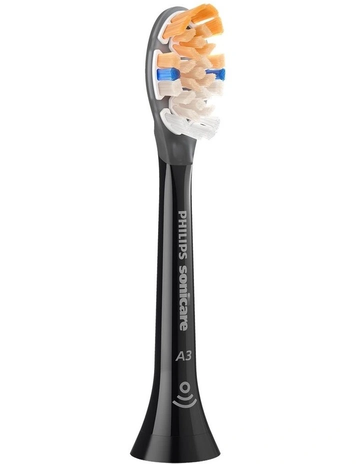 Sonicare A3 Premium All-in-one Brush Head 2 Pack HX9092/91 in Black image 3