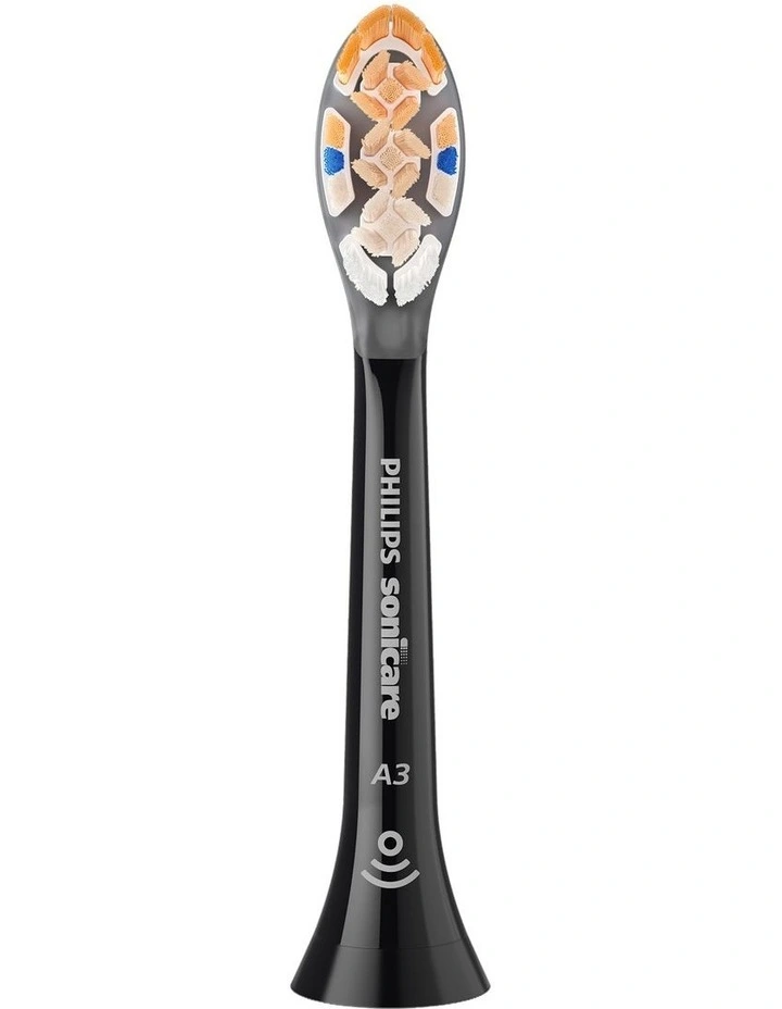 Sonicare A3 Premium All-in-one Brush Head 2 Pack HX9092/91 in Black image 4