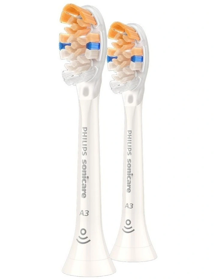 Sonicare A3 Premium All-in-one Brush Head 2 Pack HX9092/14 in White image 1