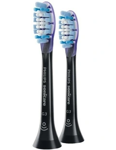 Sonicare G3 Premium Gum Care Brush Head 2 Pack HX9052/91 in Black