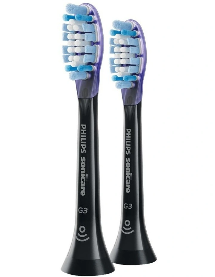 Sonicare G3 Premium Gum Care Brush Head 2 Pack HX9052/91 in Black image 1