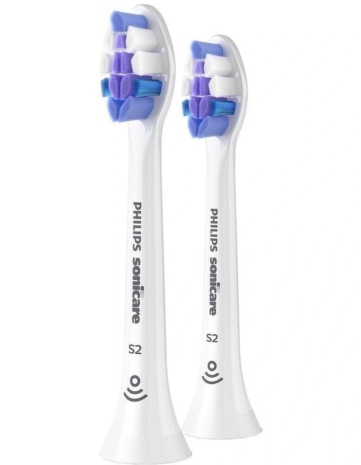 Sonicare S2 Sensitive Brush Head 2Pack HX6052/14 in White image 1